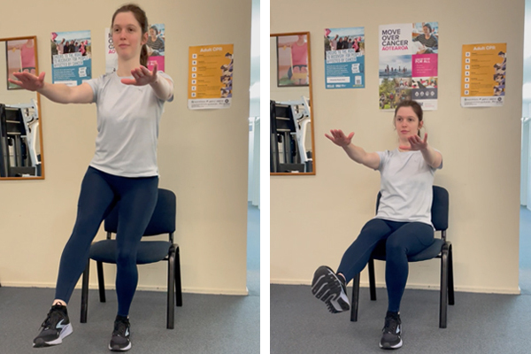 Ponsonby Physio single leg exercise for skiing