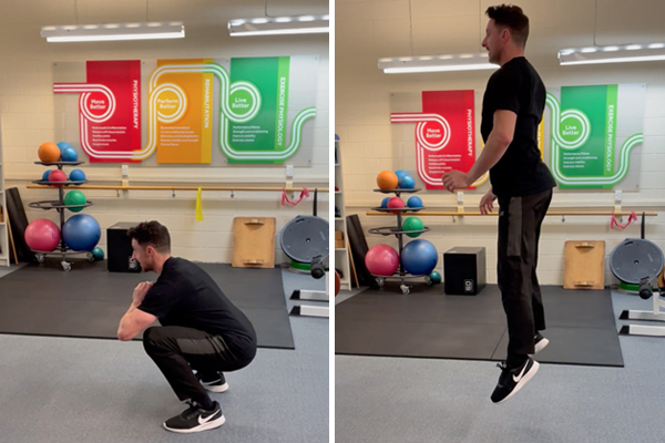 Ponsonby Physio squat exercise for skiing